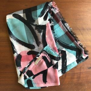 Burberry London Abstract Patch Sheer Scarf